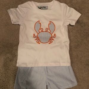 2T boys short set